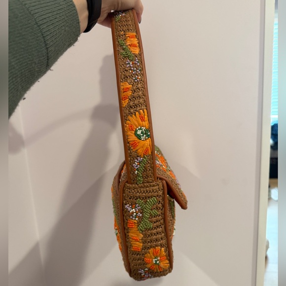 Staud Tommy Beaded Raffia Bag - Picture 5 of 8